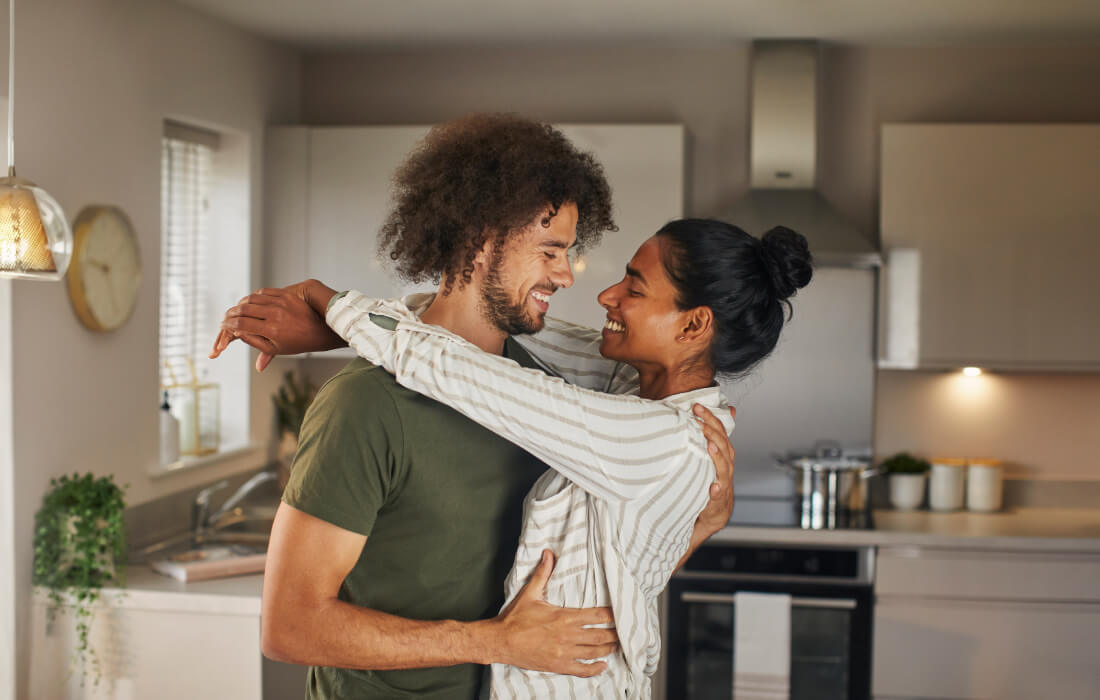Happy Bellway couple